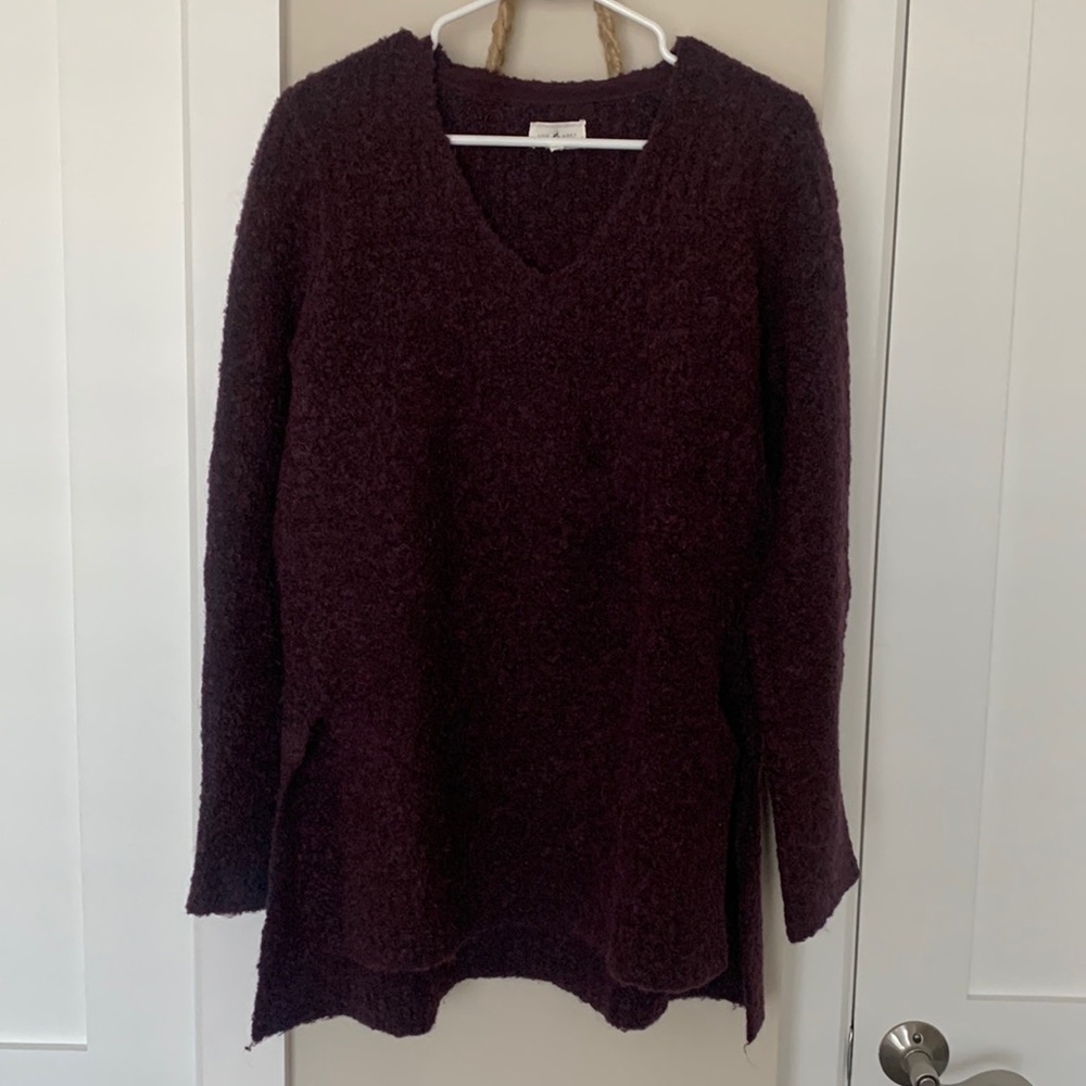 Lou & Grey oversize burgundy l/Marion sweater, size M